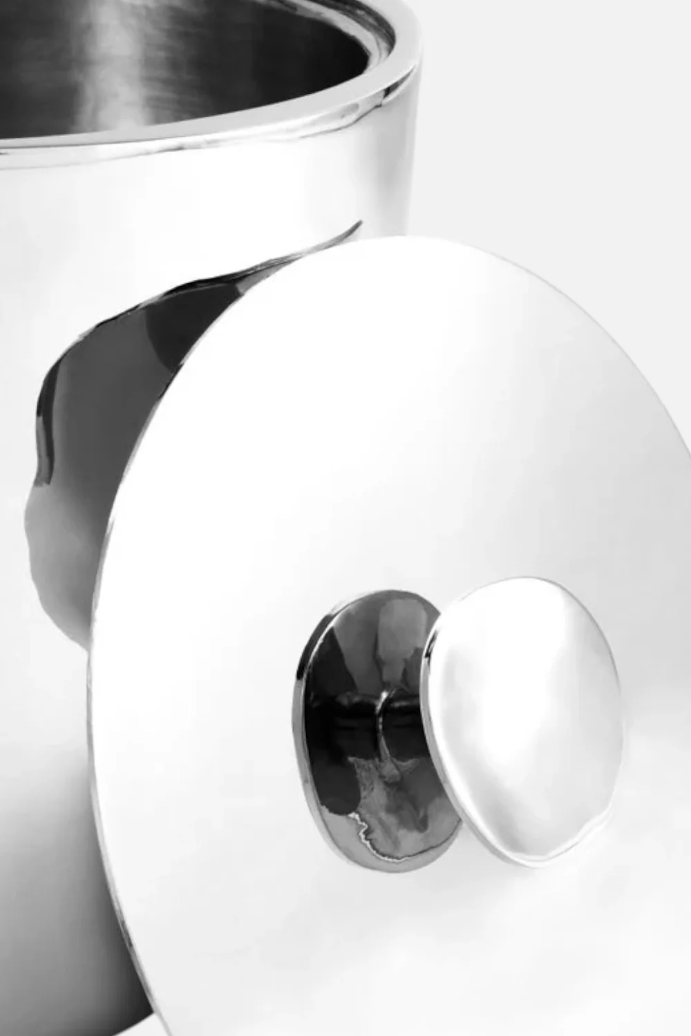 Michael Aram Reflective Ice Bucket with Tongs - Image 4