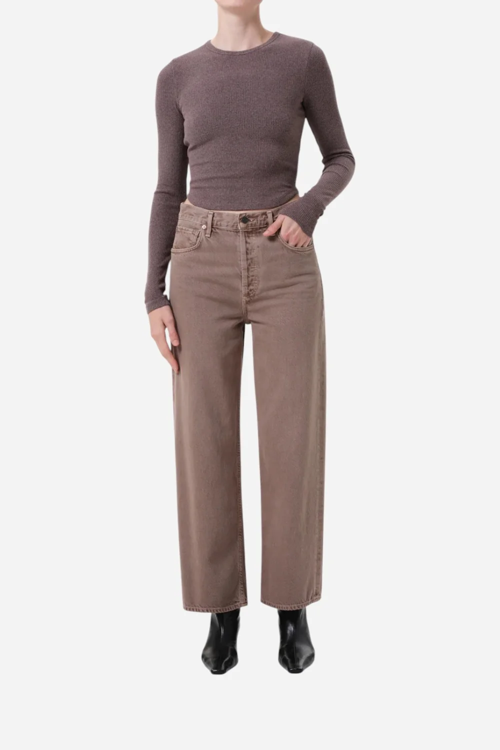Agolde Ren Jean in Ceramic