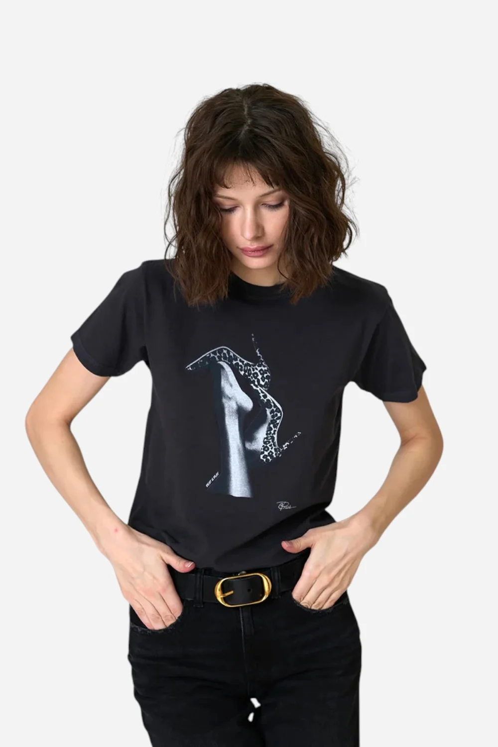 CPress Studio Rest & Play Mushie Tee in Worn Black