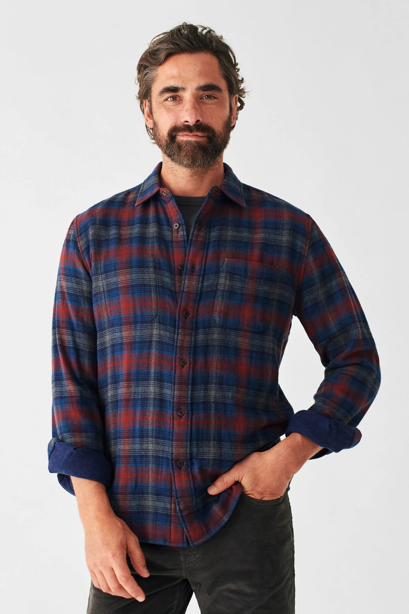 Faherty The Reversible Shirt in Wilson Peak Plaid