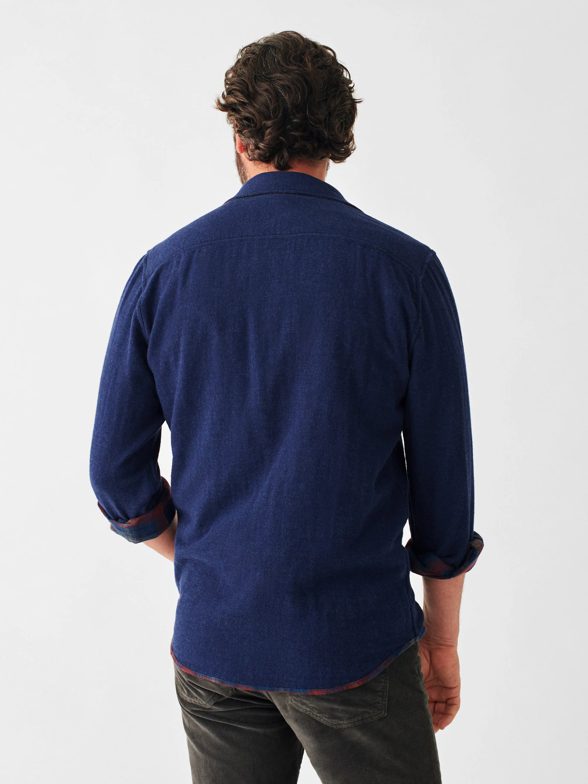 Faherty The Reversible Shirt in Wilson Peak Plaid - Image 8