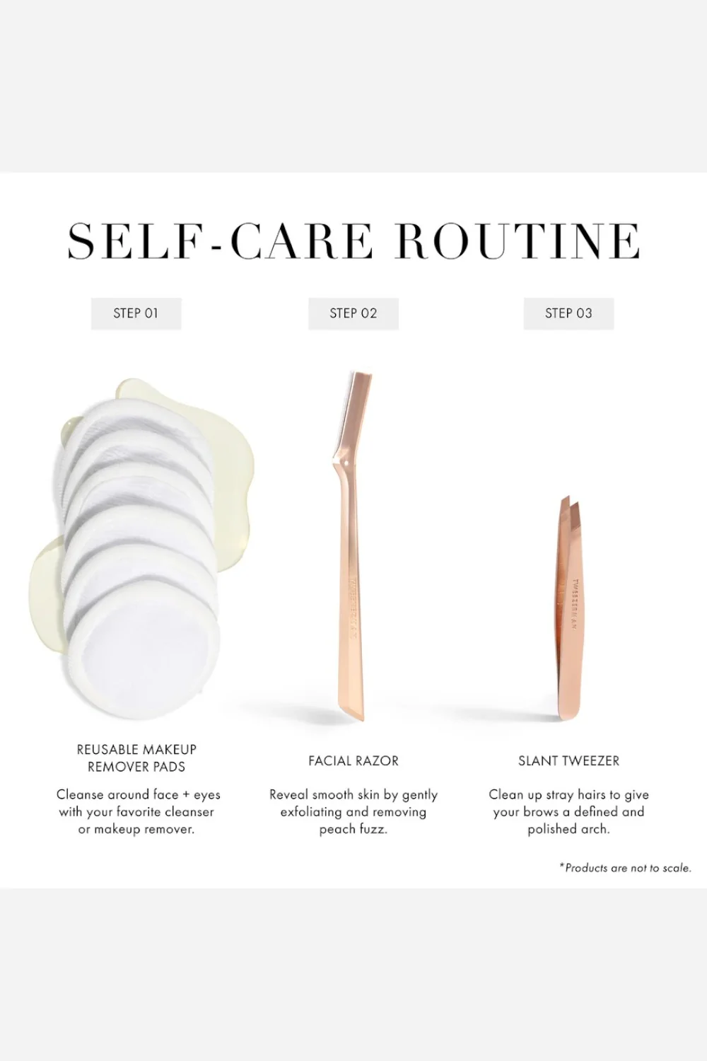 Tweezerman Rose Gold Facial Razor - Image 3