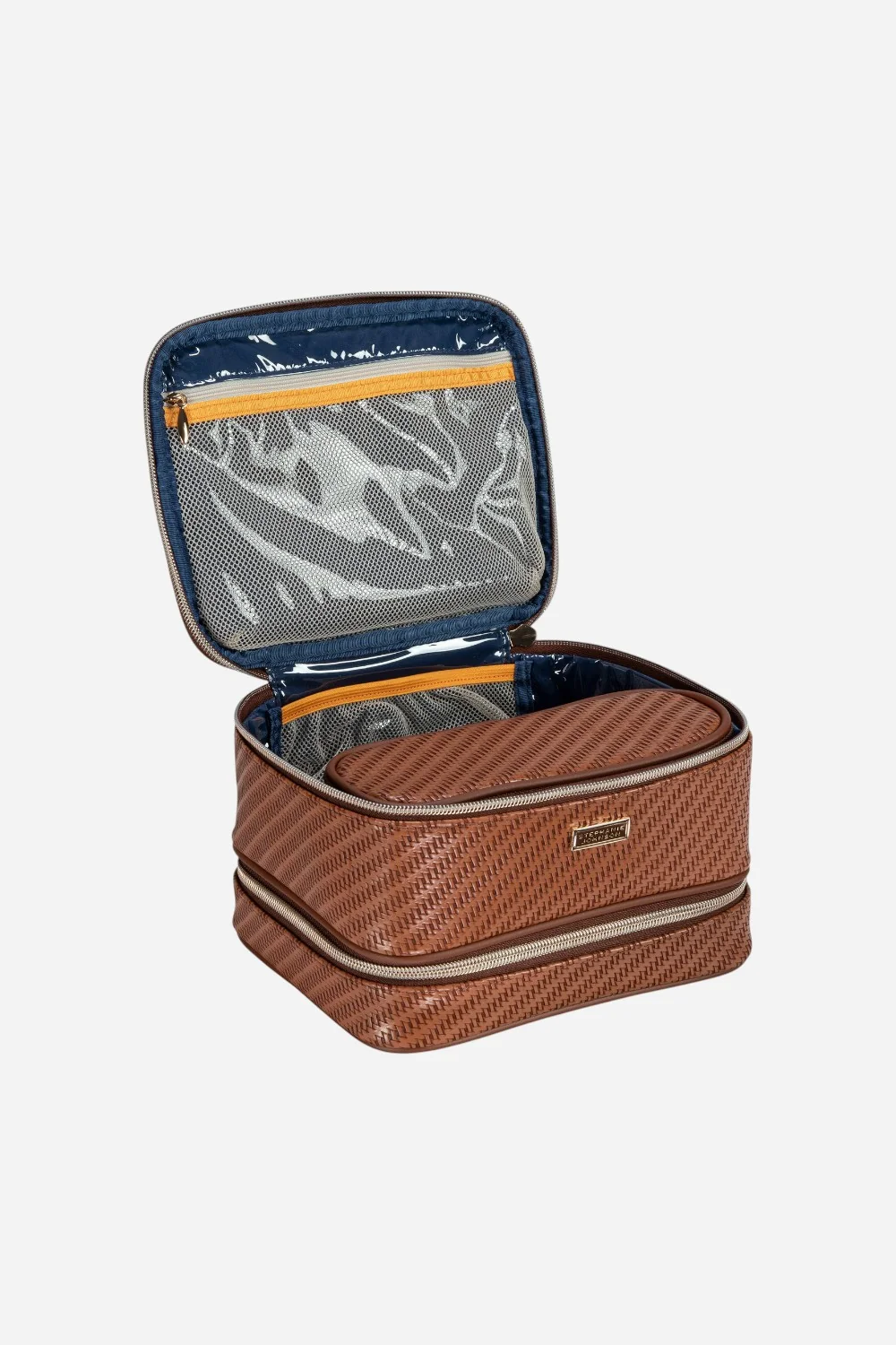 Stephanie Johnson Jenny Train Case in Rosewood Cognac - Image 7