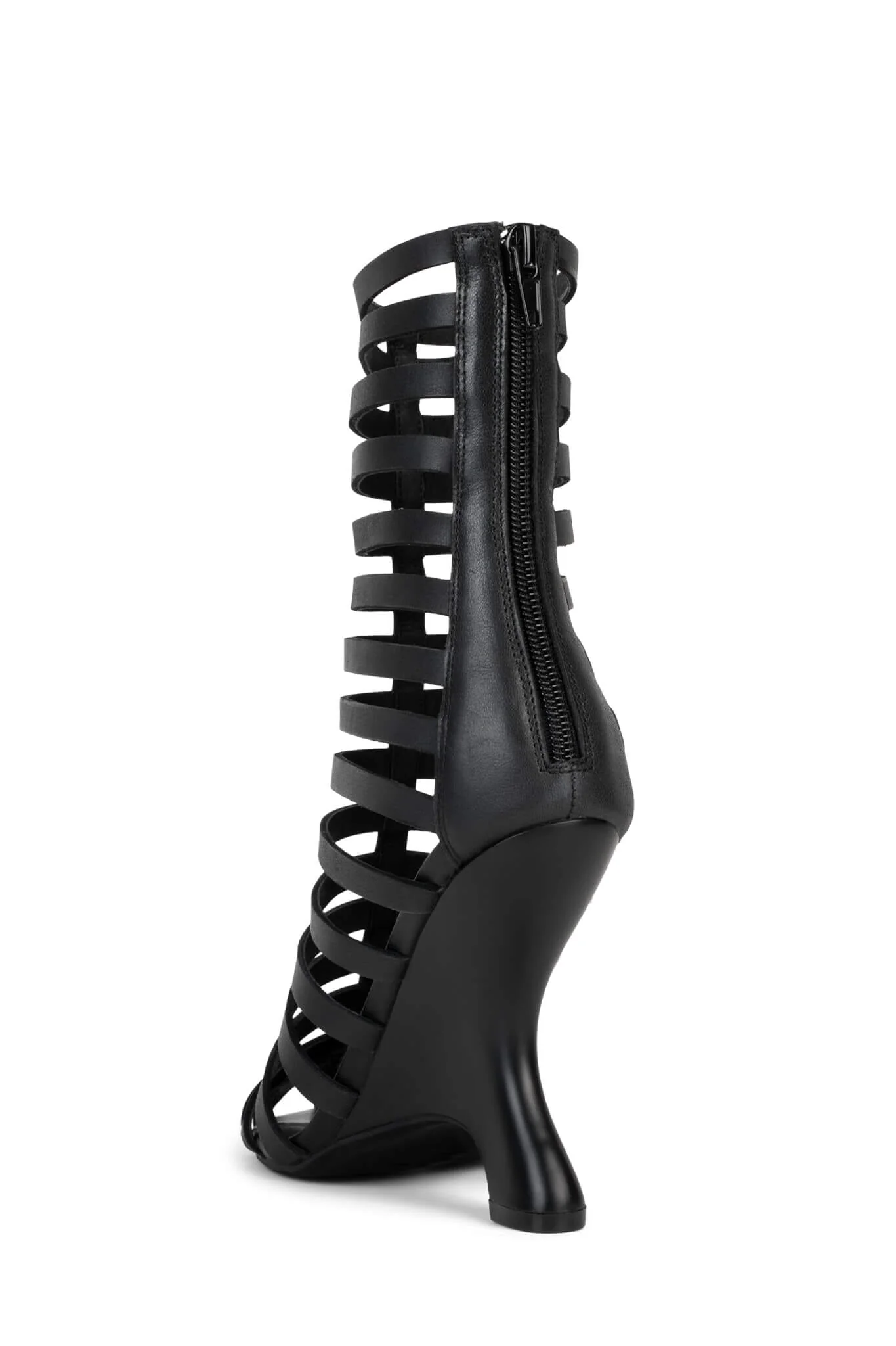 Jeffrey Campbell Santigold Gladiator Boots in Black - Image 4