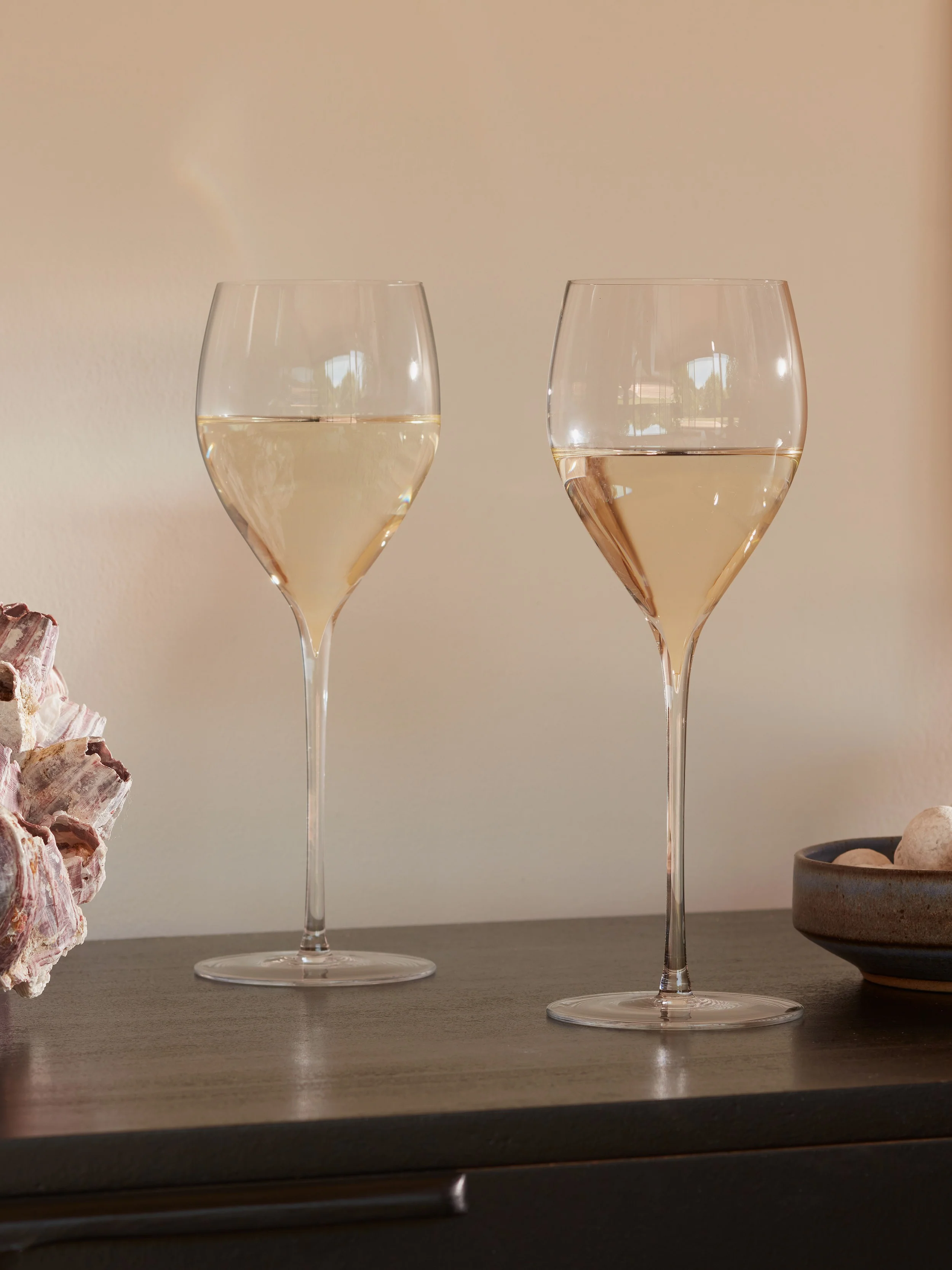 LSA International Savoy White Wine Glasses, 12oz Clear - Set of 2 - Image 4