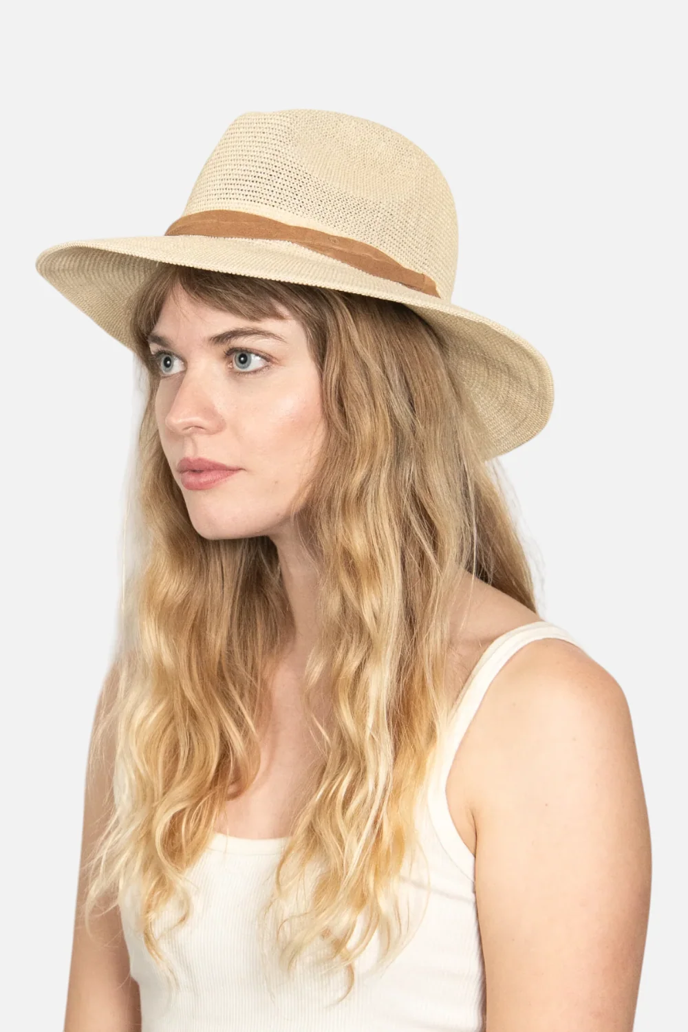Wyeth Hats Sedona Straw Panama Wide Brim Hat in Natural - Image 2