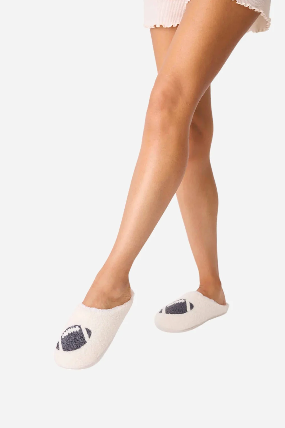 PJ Salvage Game Day Slippers Ivory - Image 2
