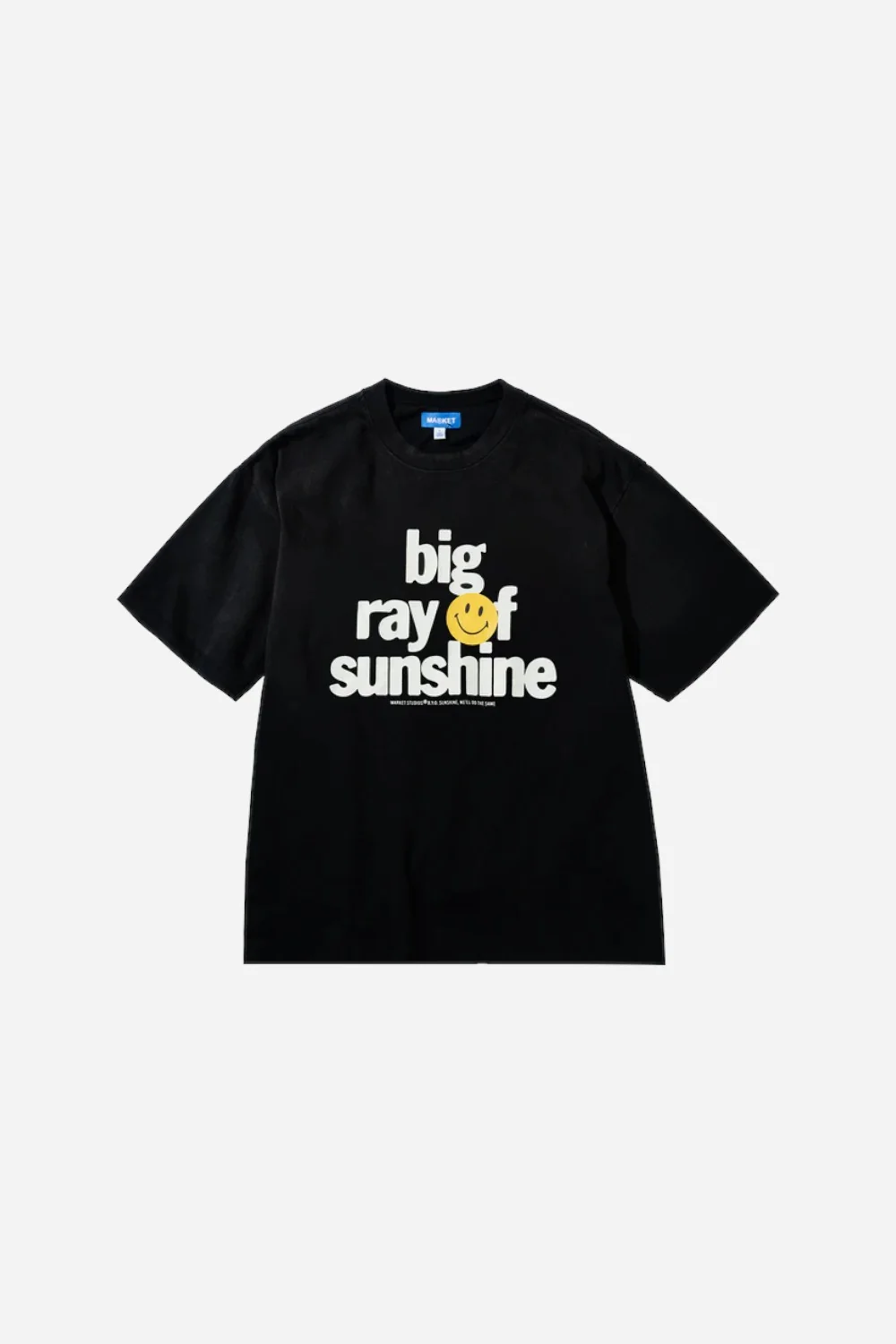 Market Smiley Sunshine T-Shirt in Jet Set Black