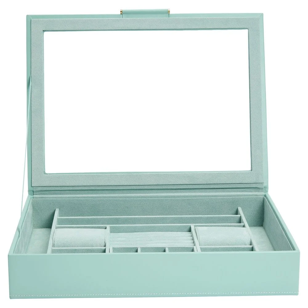 Wolf 1834 Sophia Jewelry Box With Window in Jade - Image 3