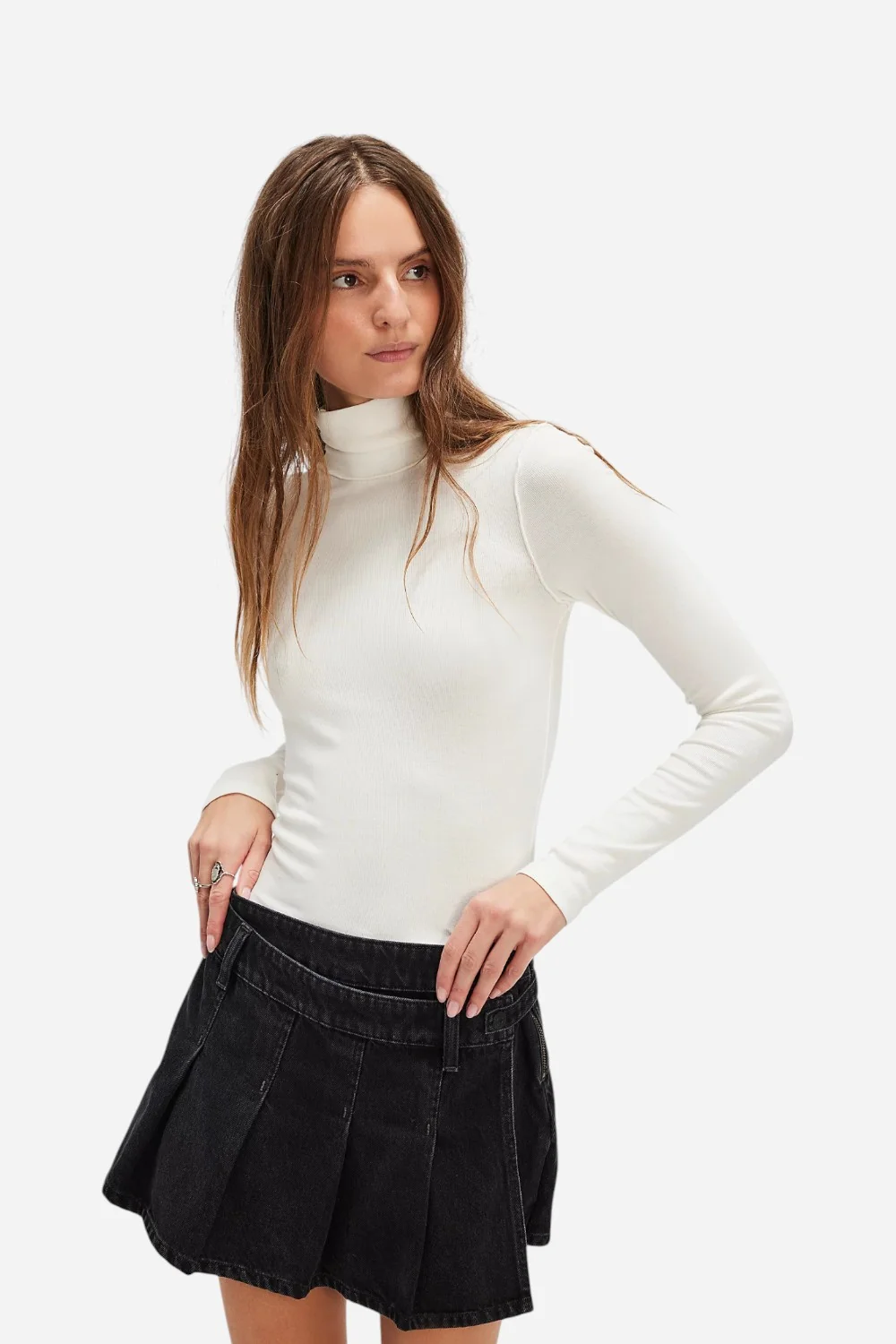 Free People We the Free Stephie Denim Skort In The City - Image 2