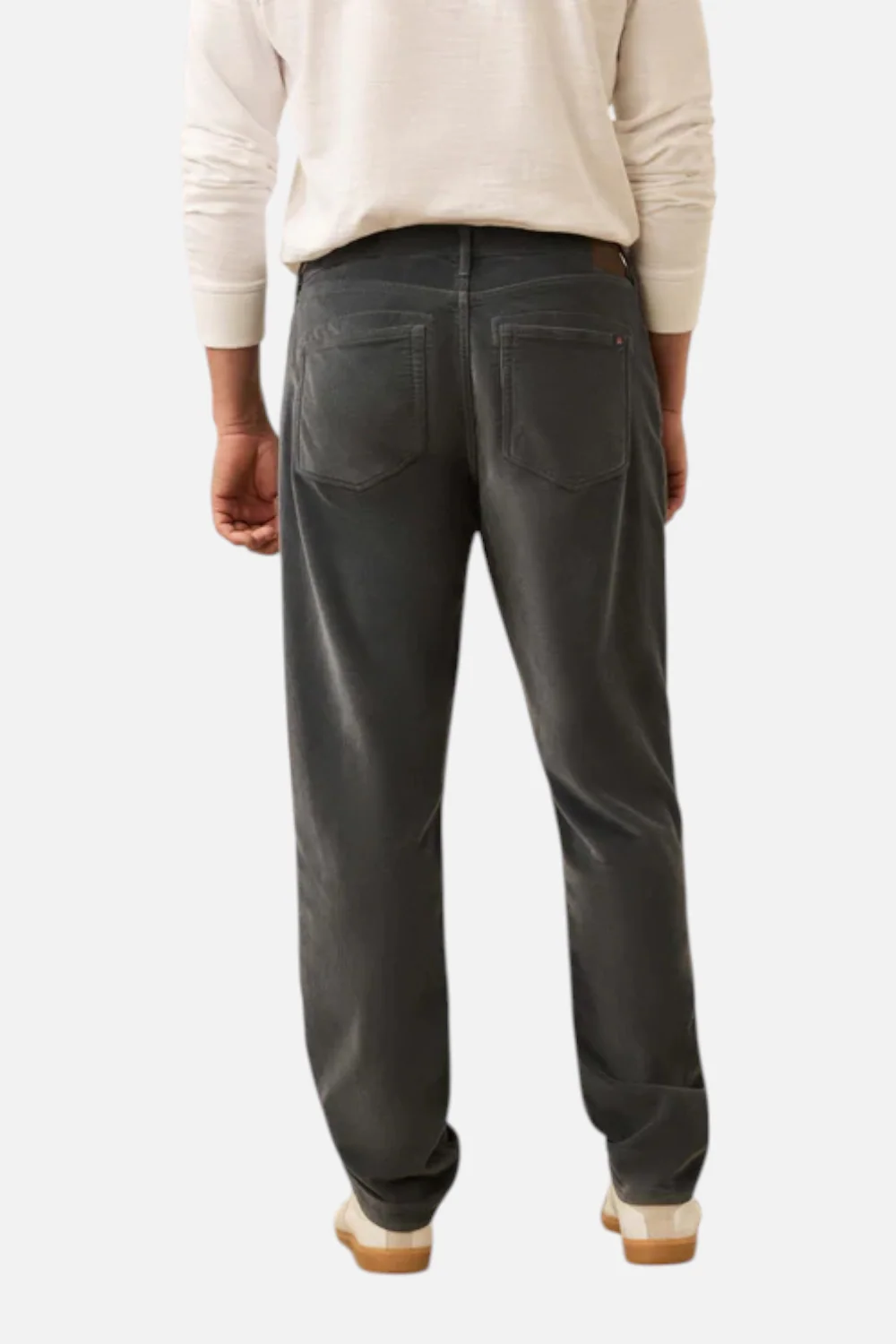 Faherty Men's Stretch Terry Corduroy 5-Pocket Pant in Steel River - Image 2