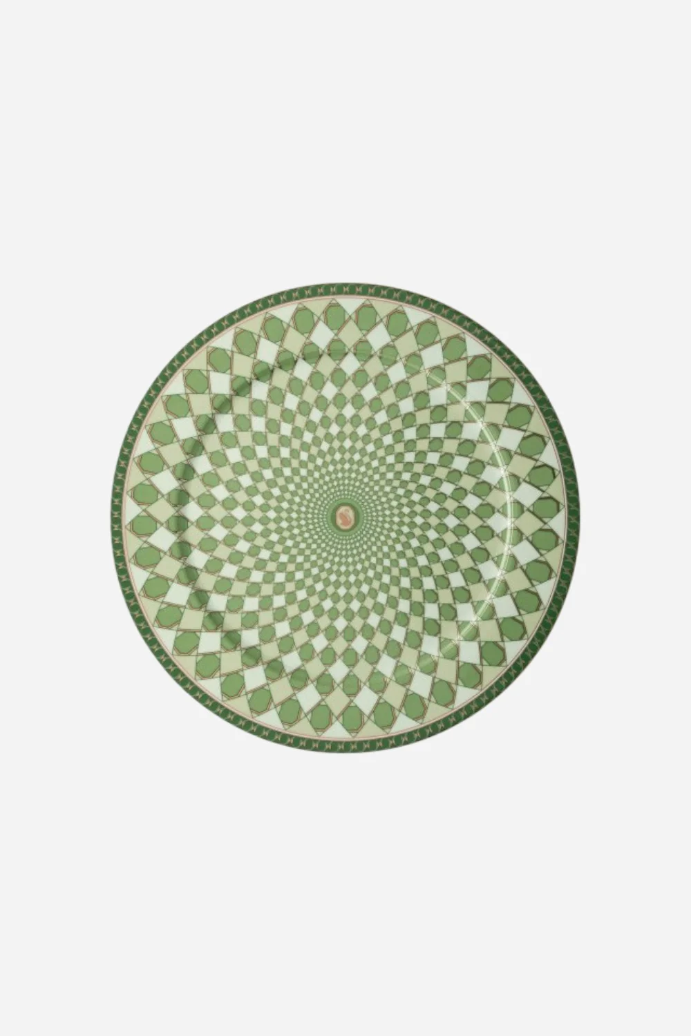 Rosenthal Swarovski Service Plate in Fern Green - 13"