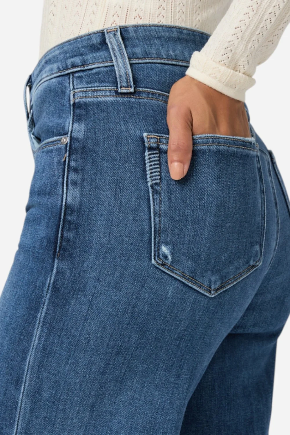 Paige Tatum 32" Wide Leg Jean in Bookshelf - Image 4