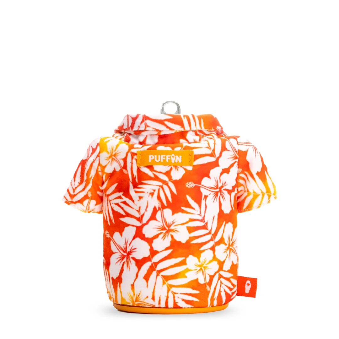 Puffin Drinkwear The Aloha Beverage Shirt in Apricot Floral - Image 2