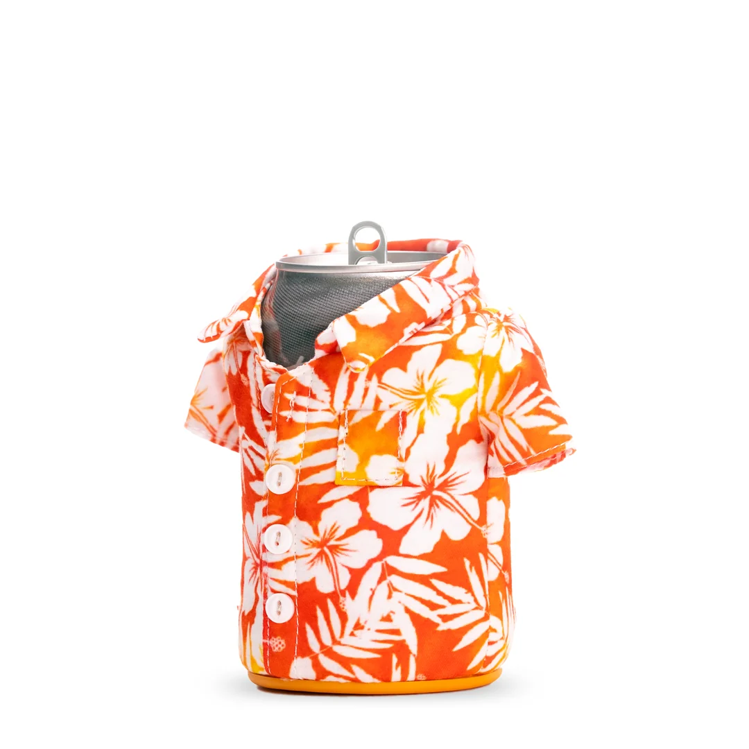 Puffin Drinkwear The Aloha Beverage Shirt in Apricot Floral - Image 3