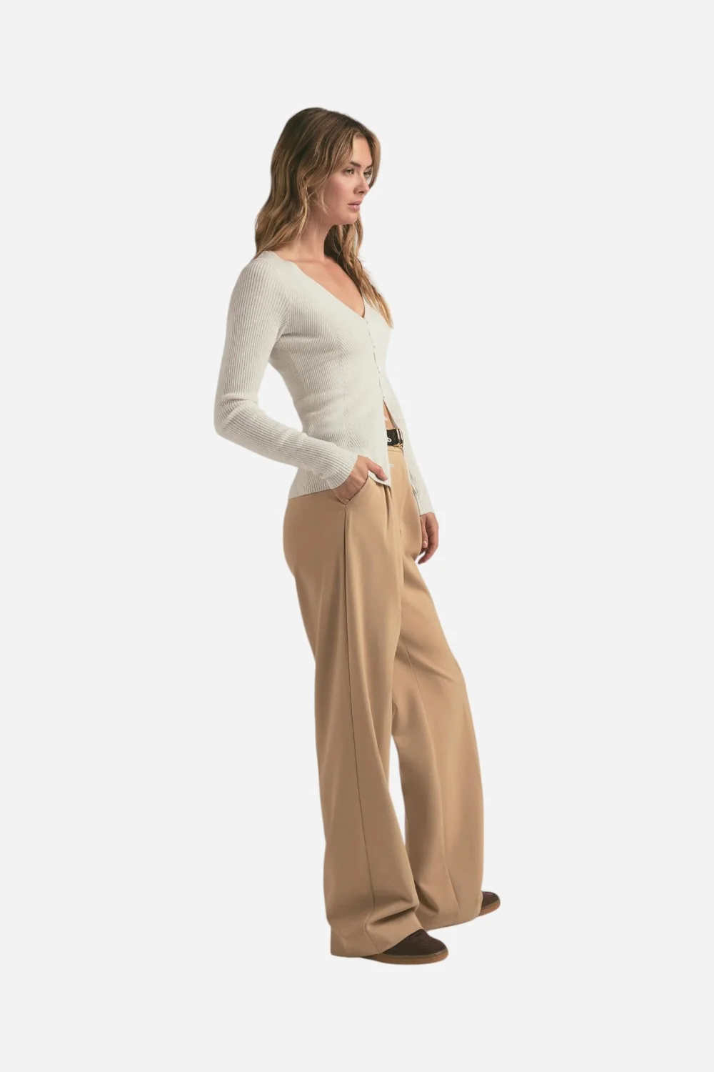 Favorite Daughter The Favorite Pant in Beige - Image 2
