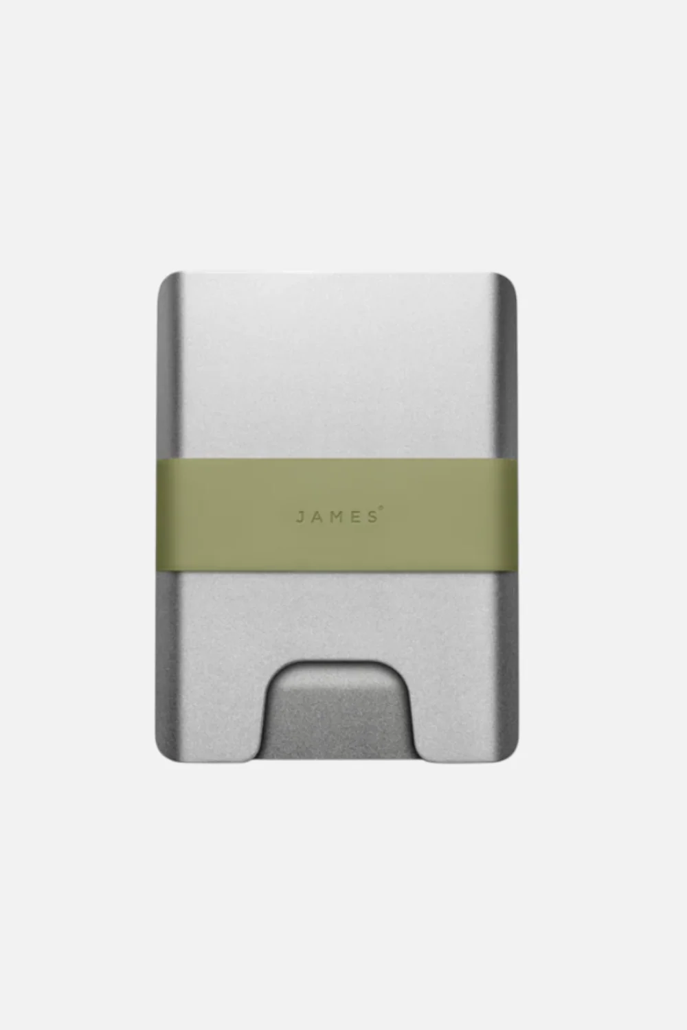 The James Brand Lowe Minimalist Card Holder in Silver & Grove
