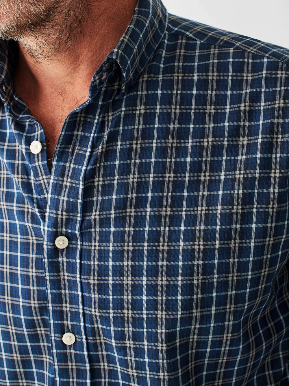 Faherty The Movement Shirt in Evening Peak Plaid - Image 2