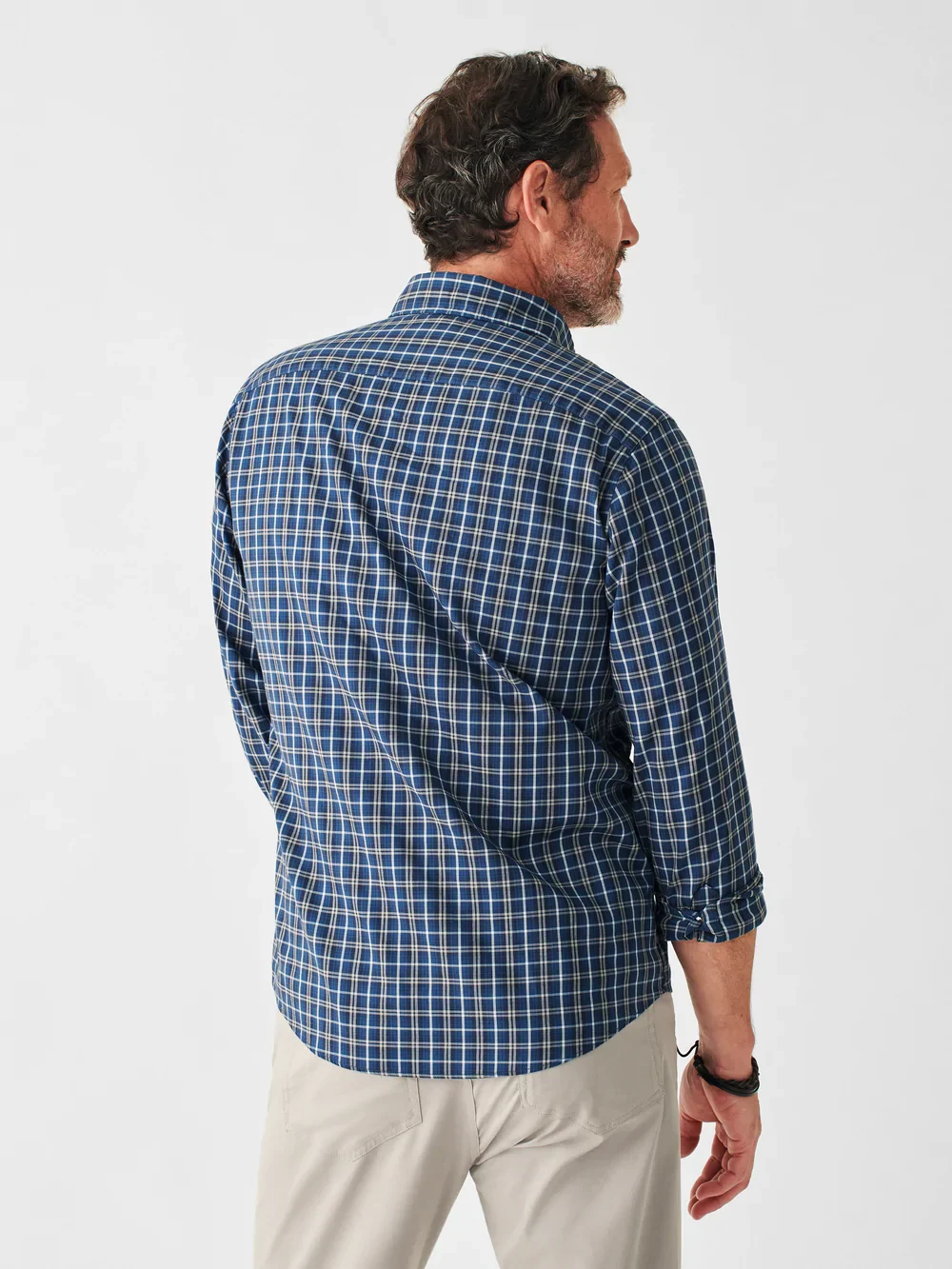 Faherty The Movement Shirt in Evening Peak Plaid - Image 4