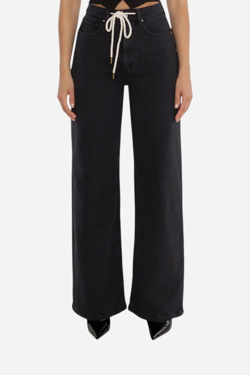 Rudes Denim The Riley Vintage High Rise in Vintage Black