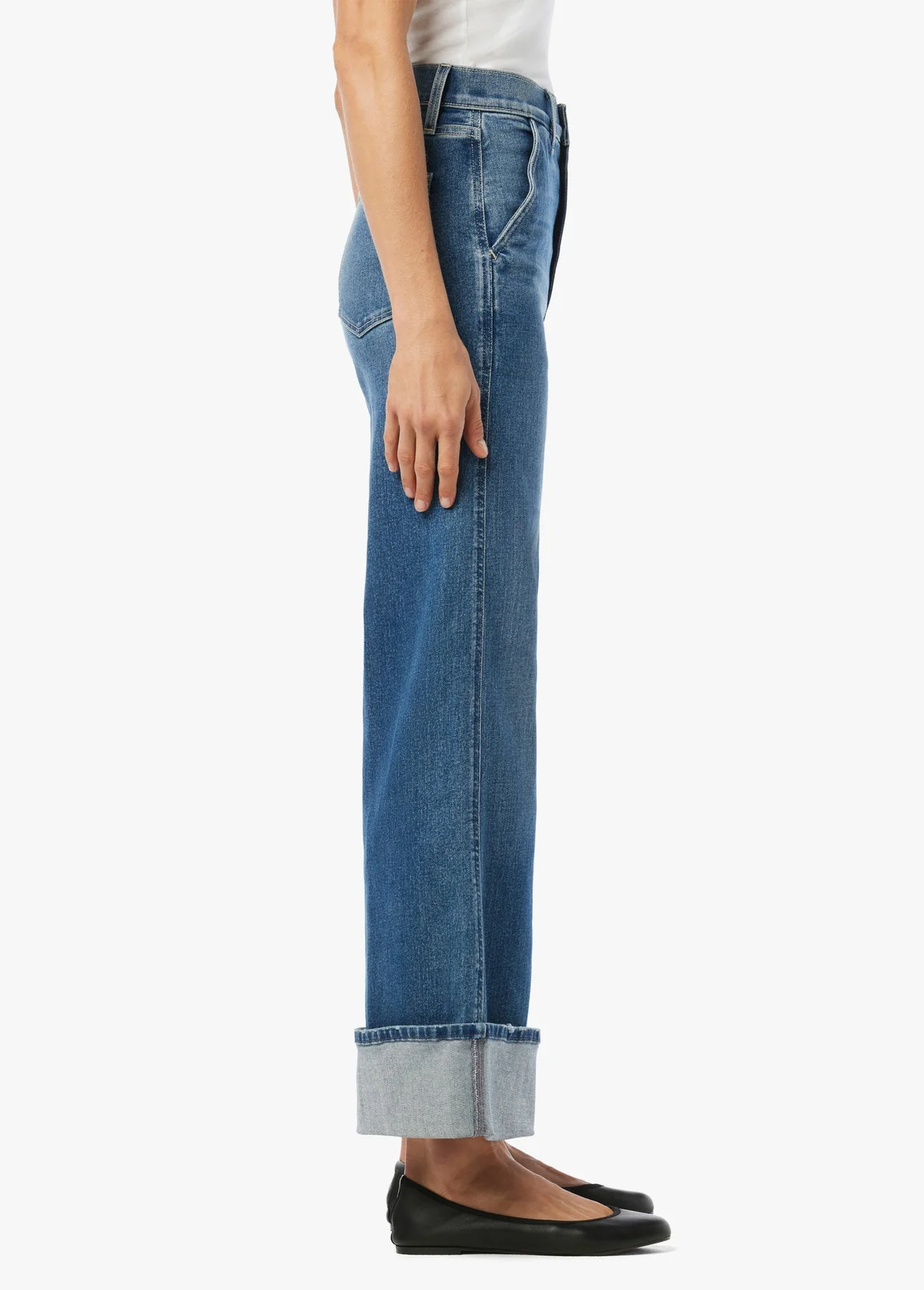Joes Jeans The Trixie High Rise Wide Leg Trousers in First Bite - Image 2