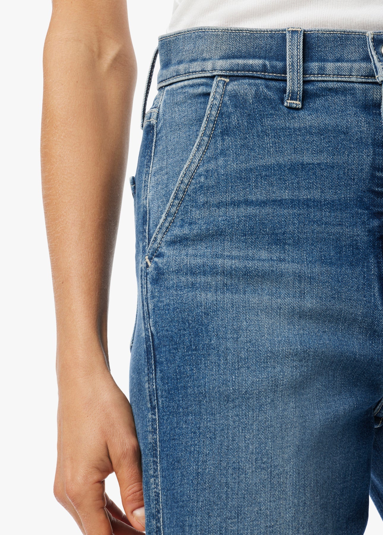 Joes Jeans The Trixie High Rise Wide Leg Trousers in First Bite - Image 4