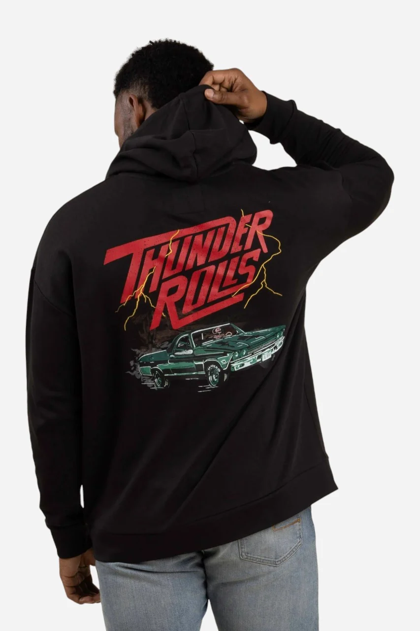 Sendero Thunder Rolls Hoodie Black - Image 3