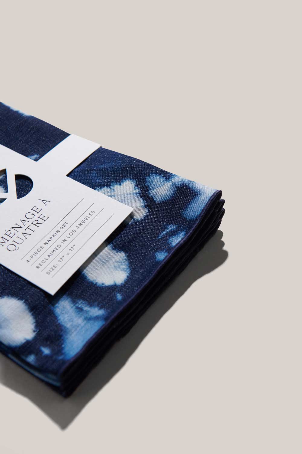 Tie-Dye Denim Linen Napkin, Set of 4 - Image 3