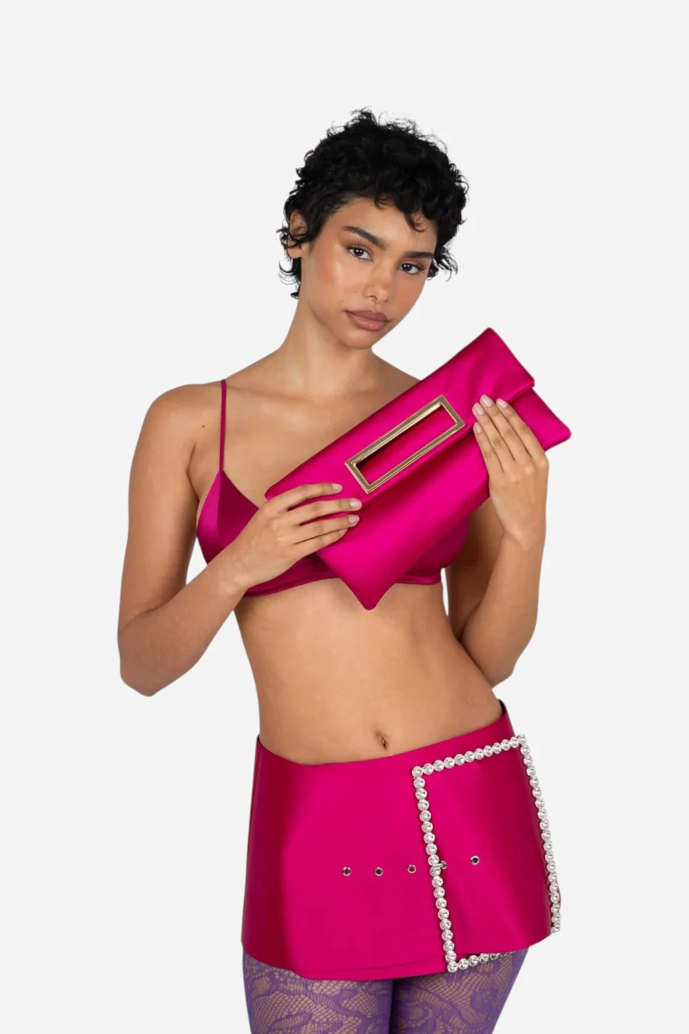 Jeffrey Campbell To-Go in Fuchsia Satin - Image 6