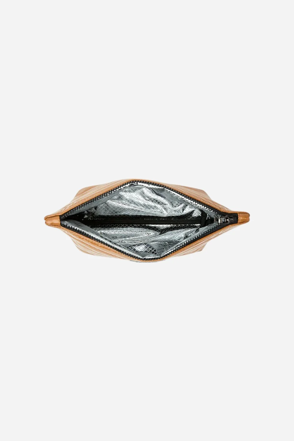 Think Royln Travel Trio Organizational Pouches in Mineral Gold Glossy Nude & Pearl Leopard - Image 7