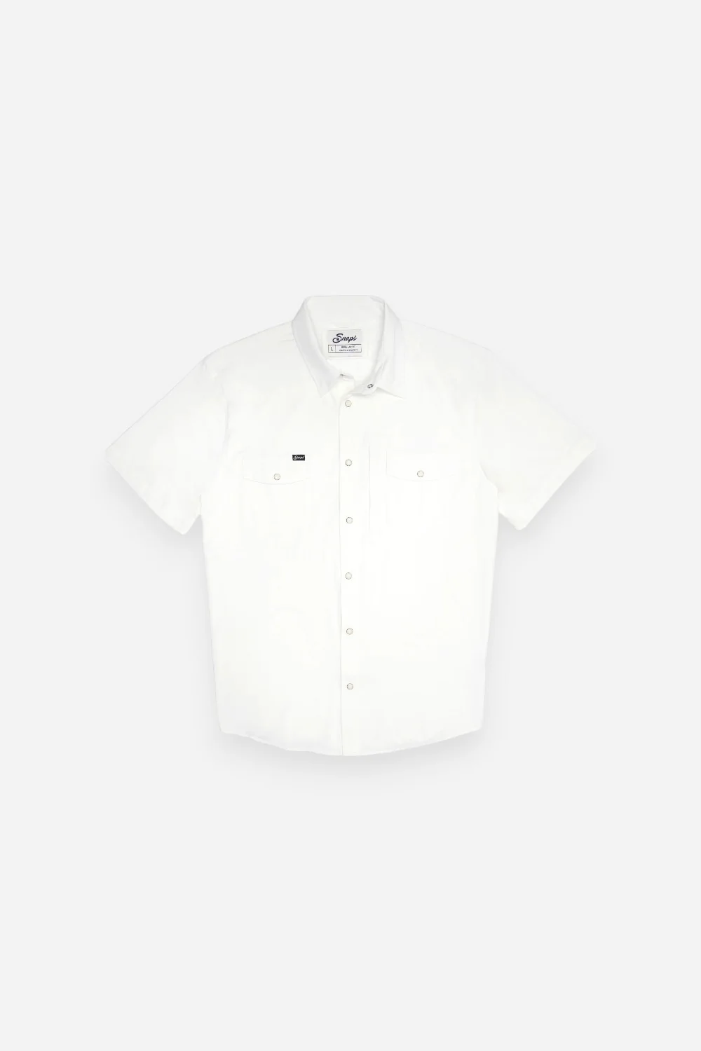Snaps Clothing Inc. Traveler Short Sleeve in White