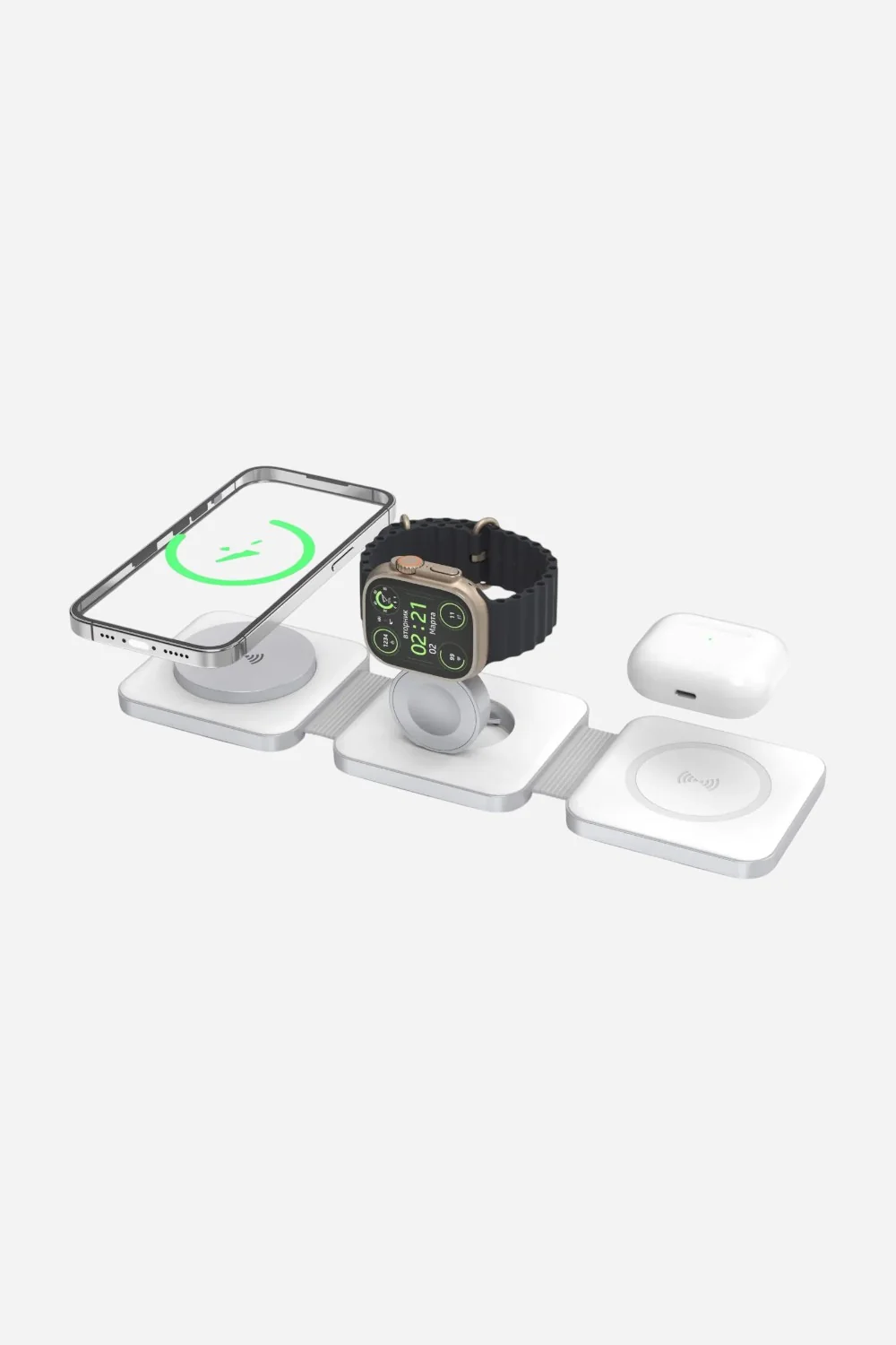 Tri Fold Charging Station with USB C Adapter - Image 7