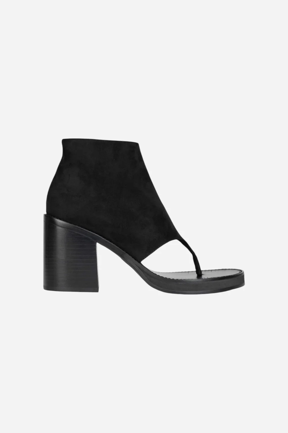 Jeffrey Campbell Trust Ankle Sandal in Black Suede