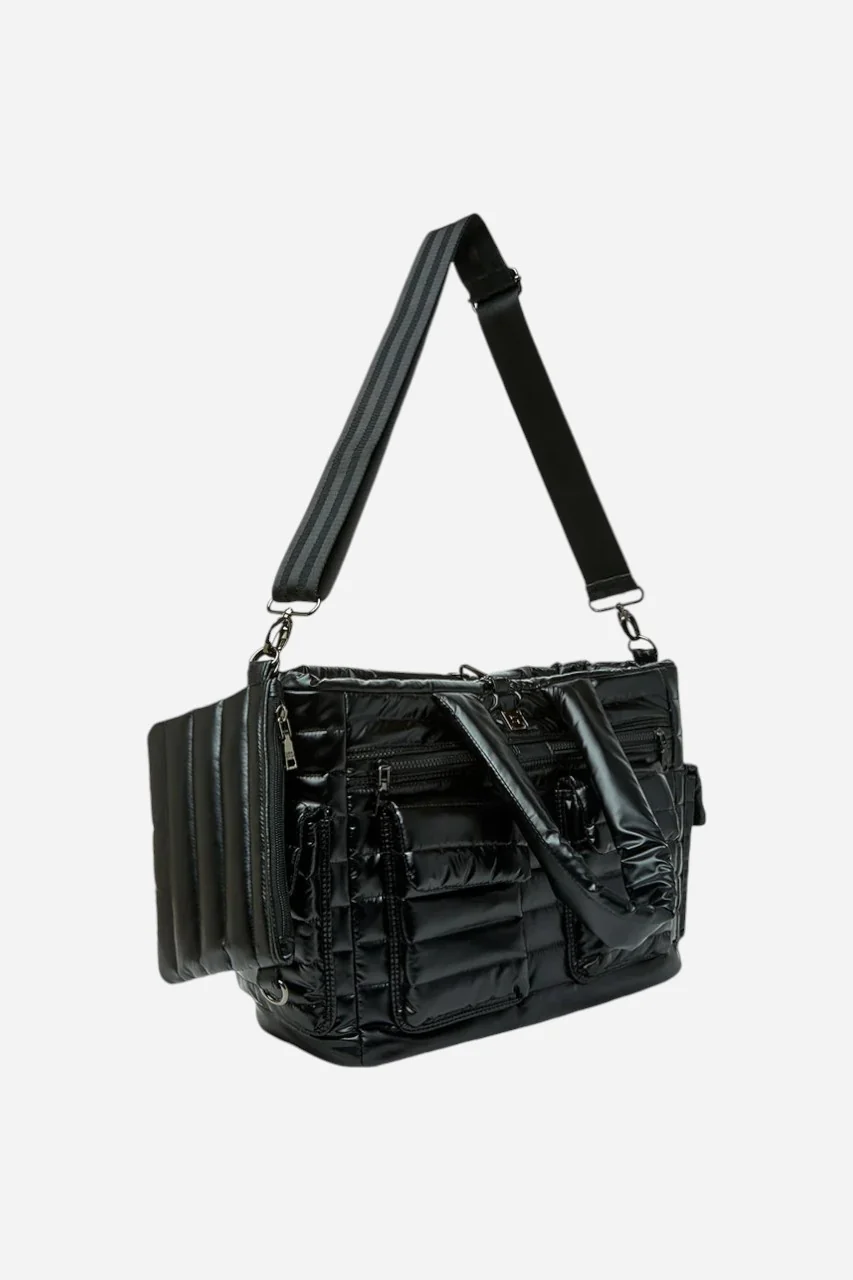 THINK ROYLN Two Faced Reversible Tote in Pearl Black - Image 8