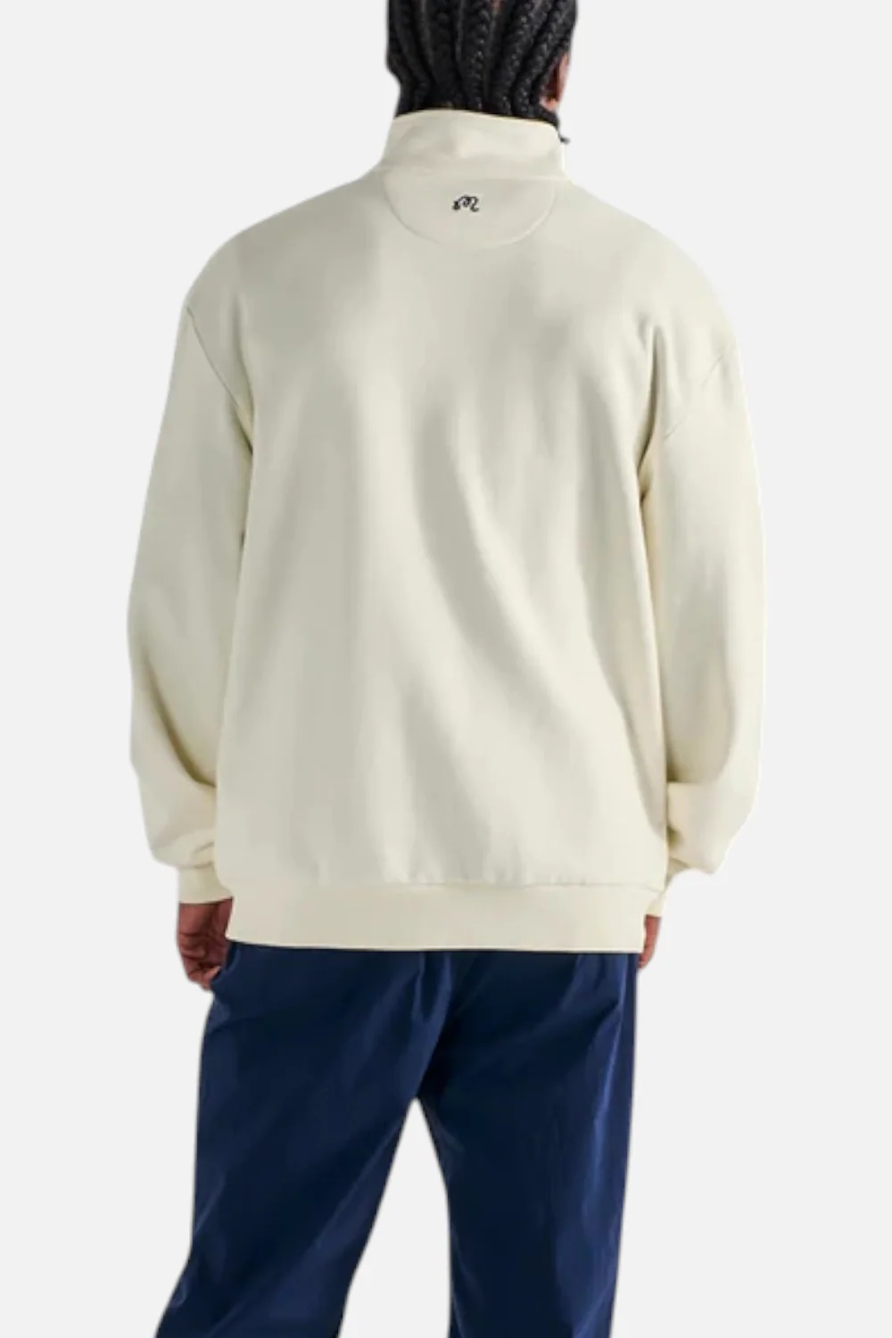 Malbon Men's University Double Zip Golf Jacket in Cream - Image 4