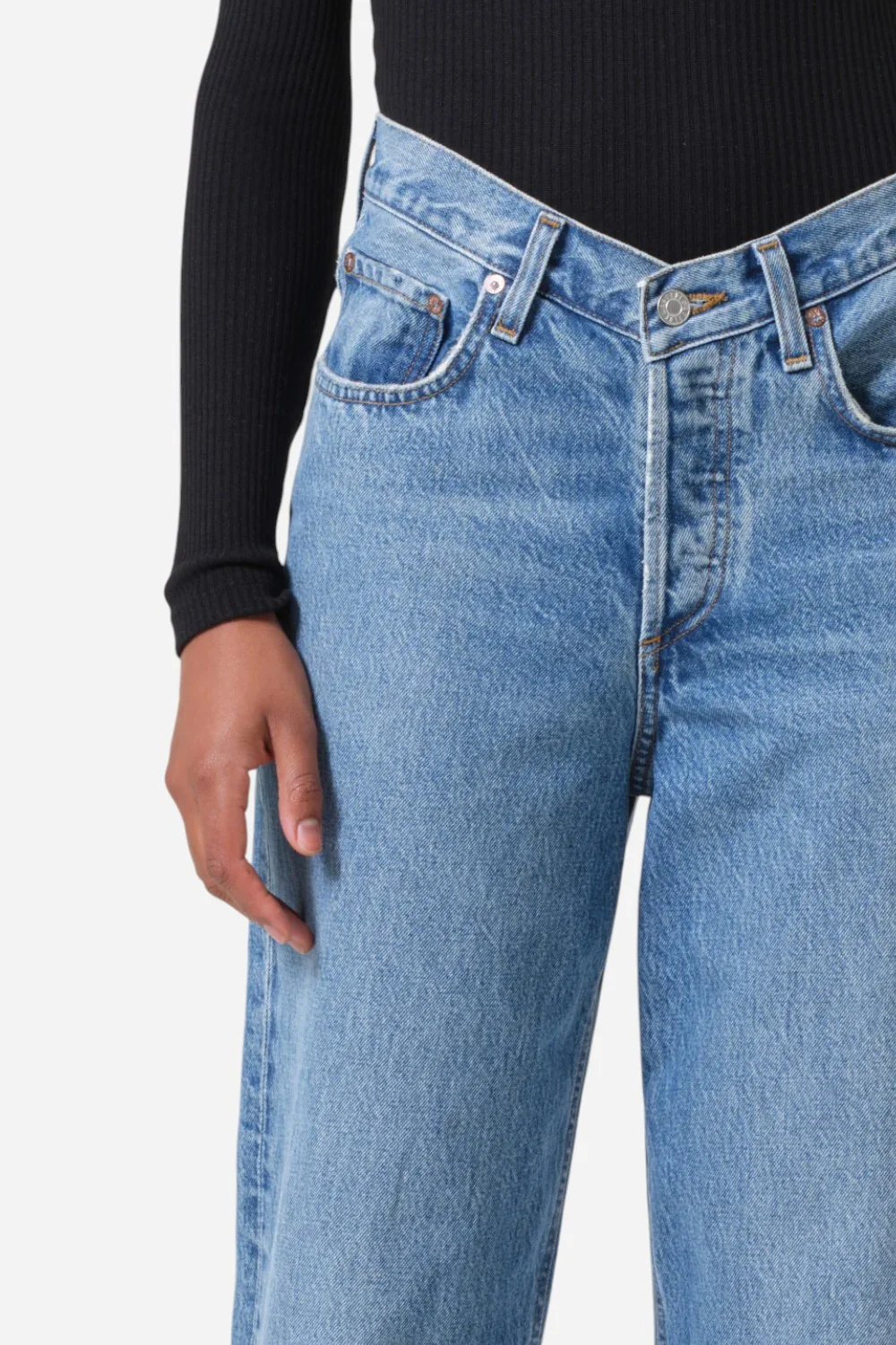 Agolde V-Waist Baggy in Fairway - Image 5