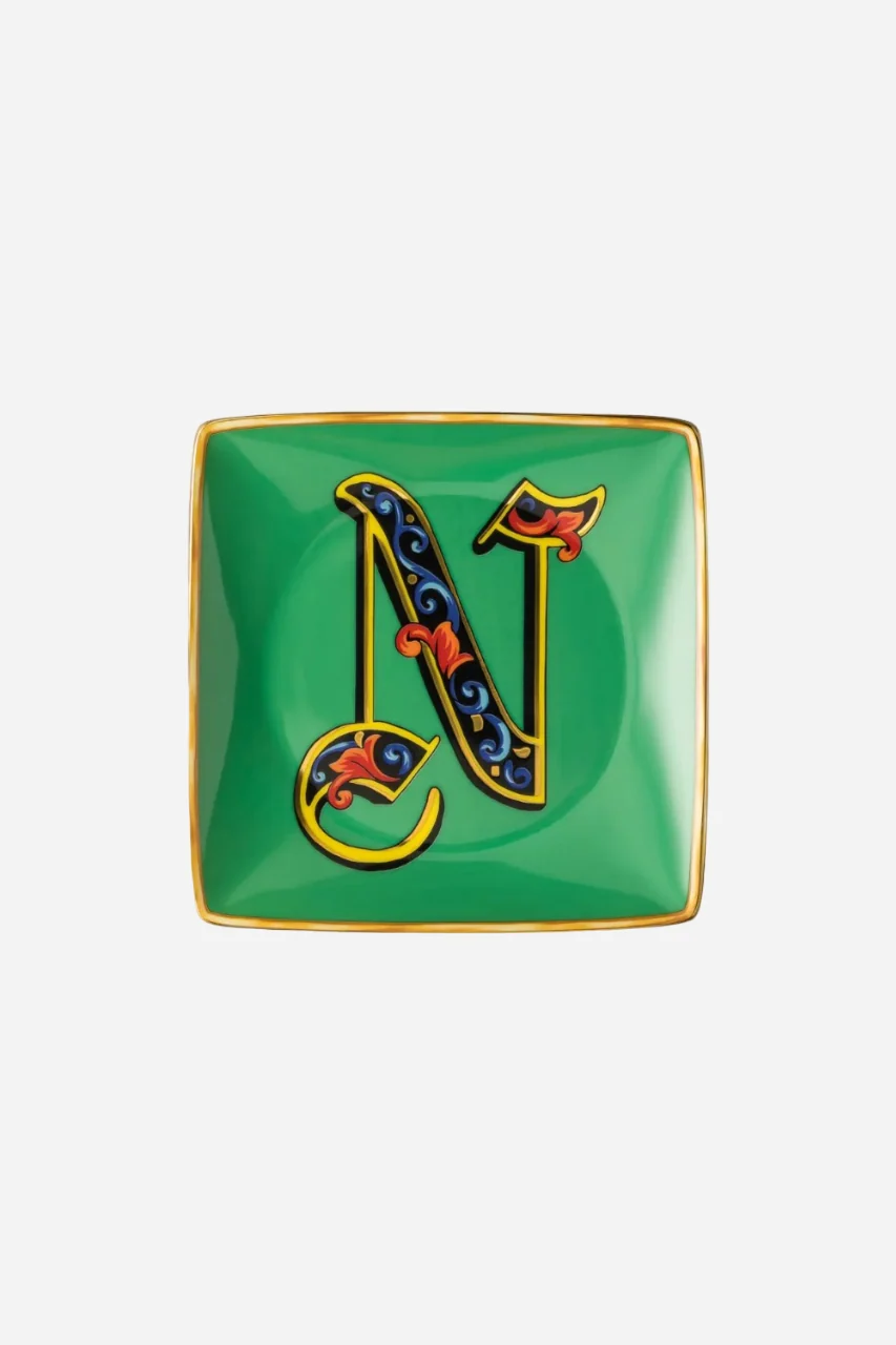Versace Holiday Alphabet Canape Dish, Square - Image 14