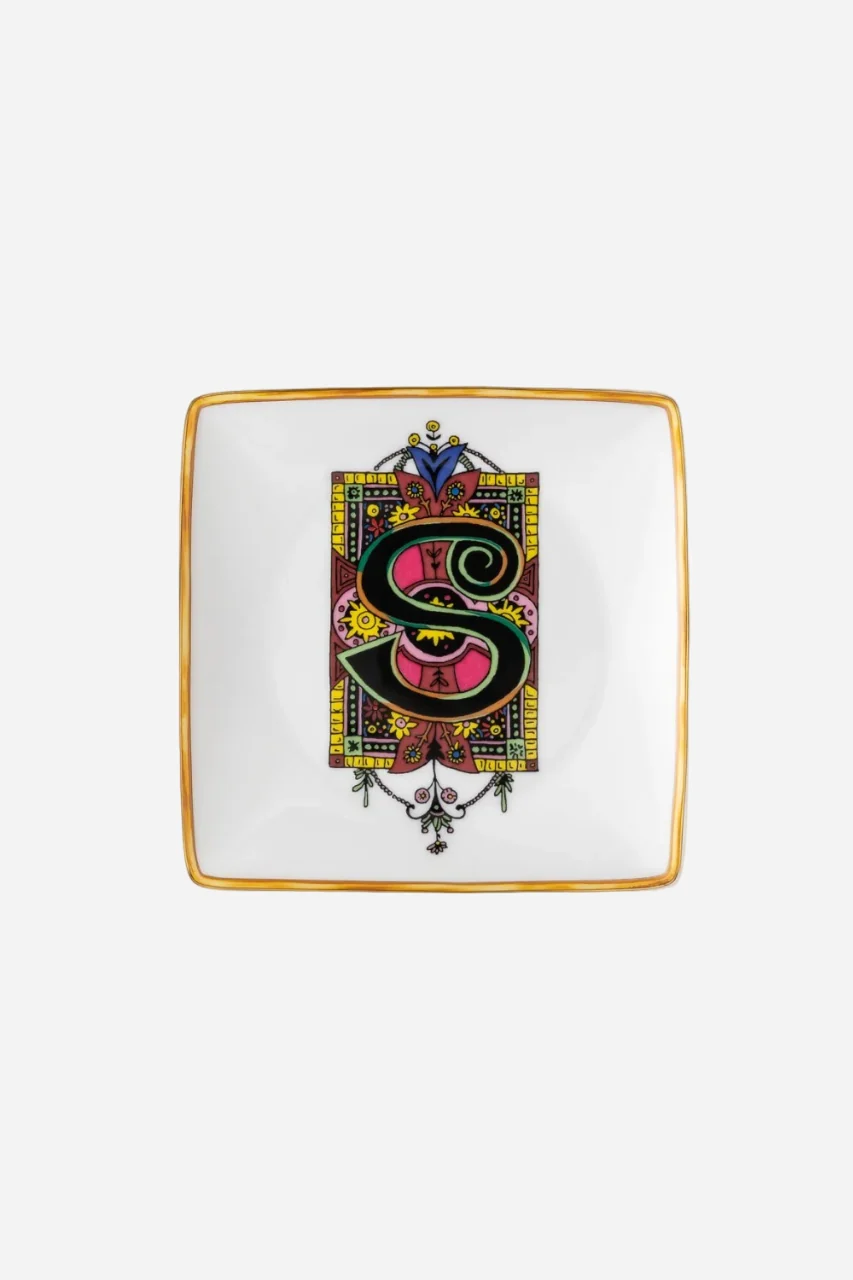Versace Holiday Alphabet Canape Dish, Square - Image 16