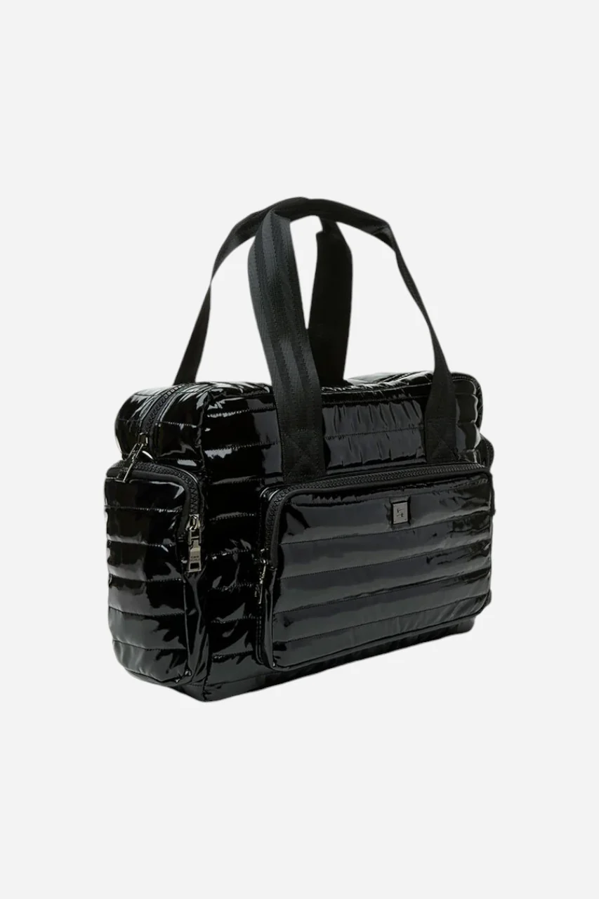 THINK ROYLN Voyager Travel Bag in Black Patent - Image 2