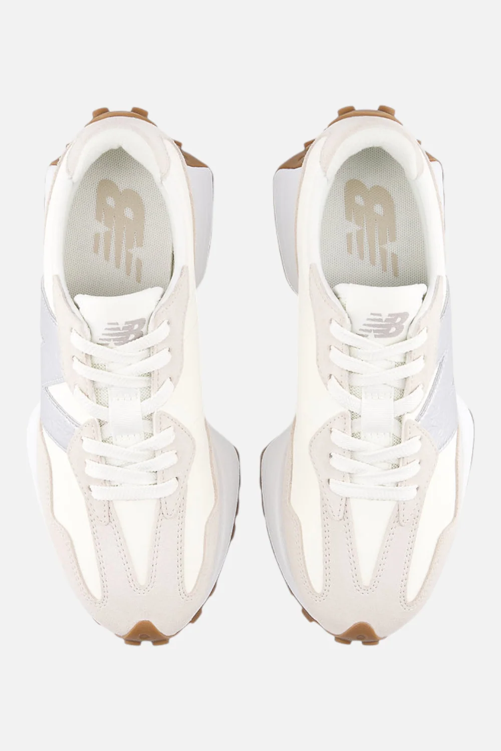 New Balance Women's 327 Sneaker in Angora & Silver Metallic - Image 5