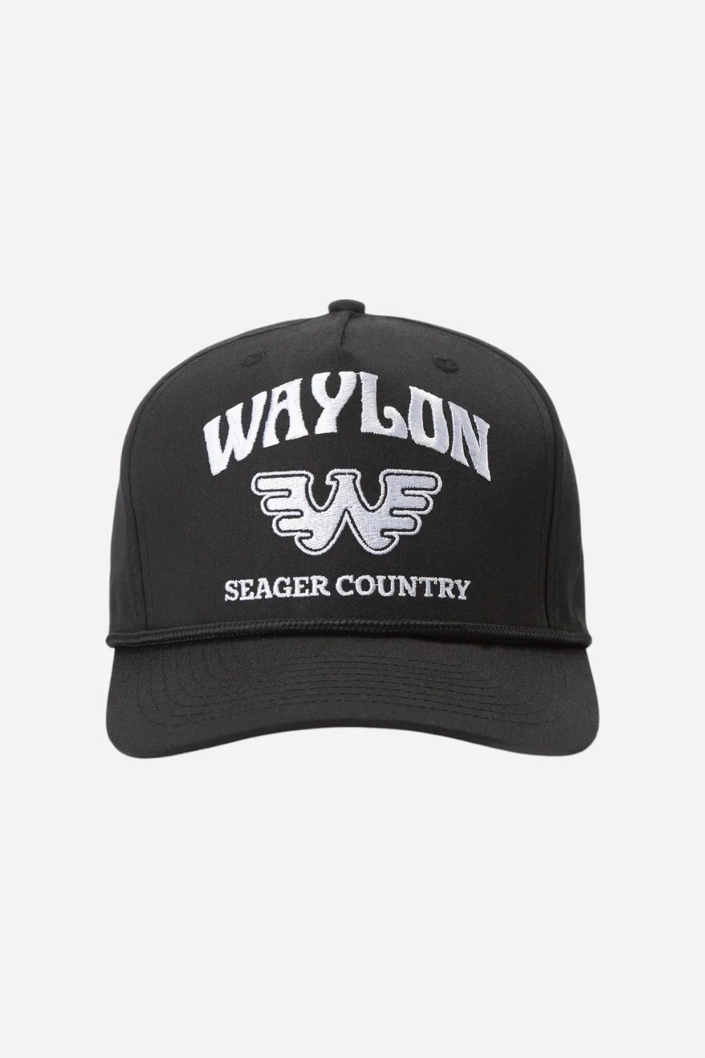 Seager X Waylon Jennings Country Snapback in Black - Image 2