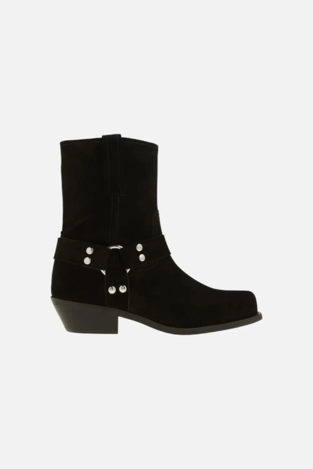 Jeffrey Campbell Women's Waylon Harness Boot in Black Suede