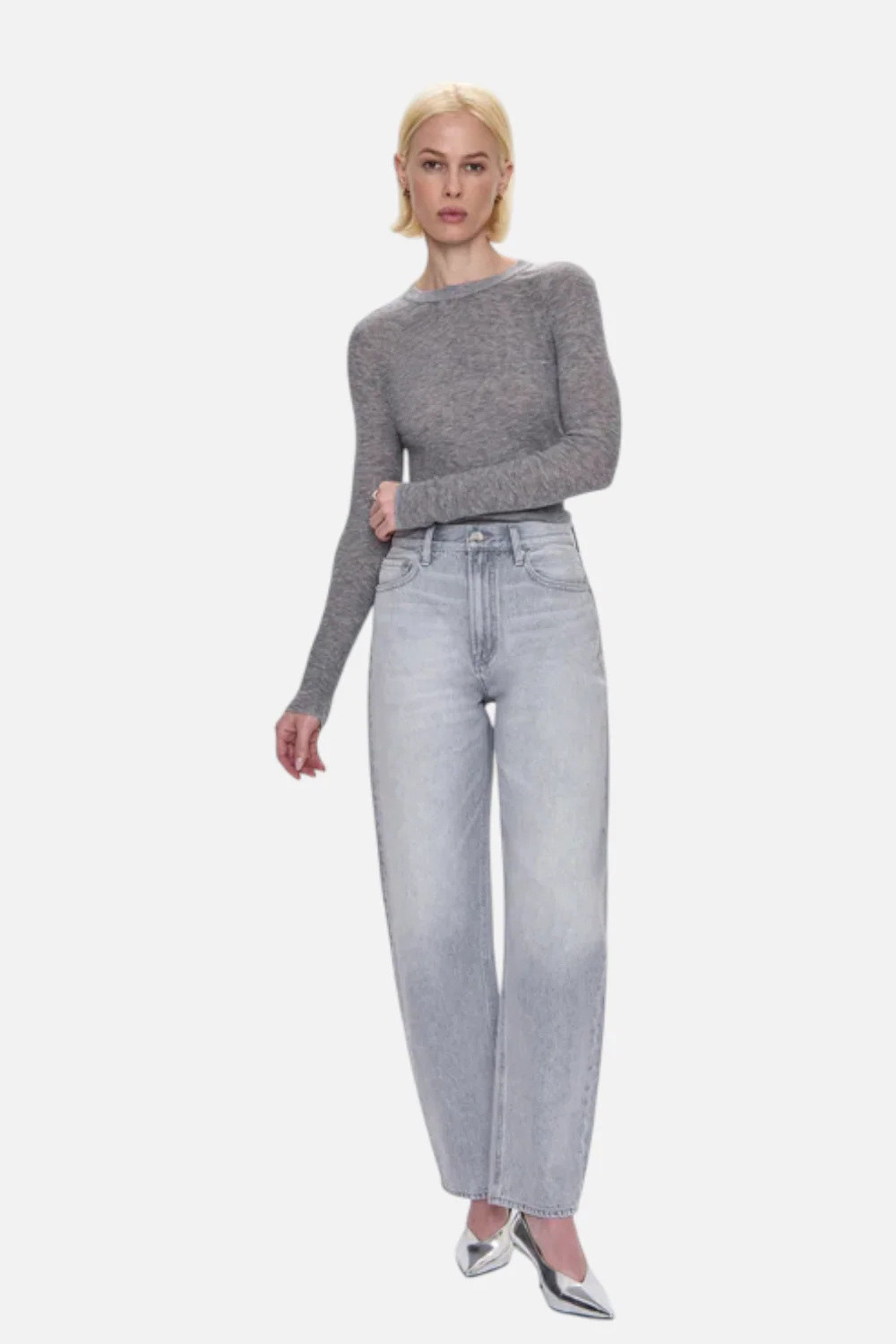 Pistola Wes High Rise Barrel Jean in Enigma