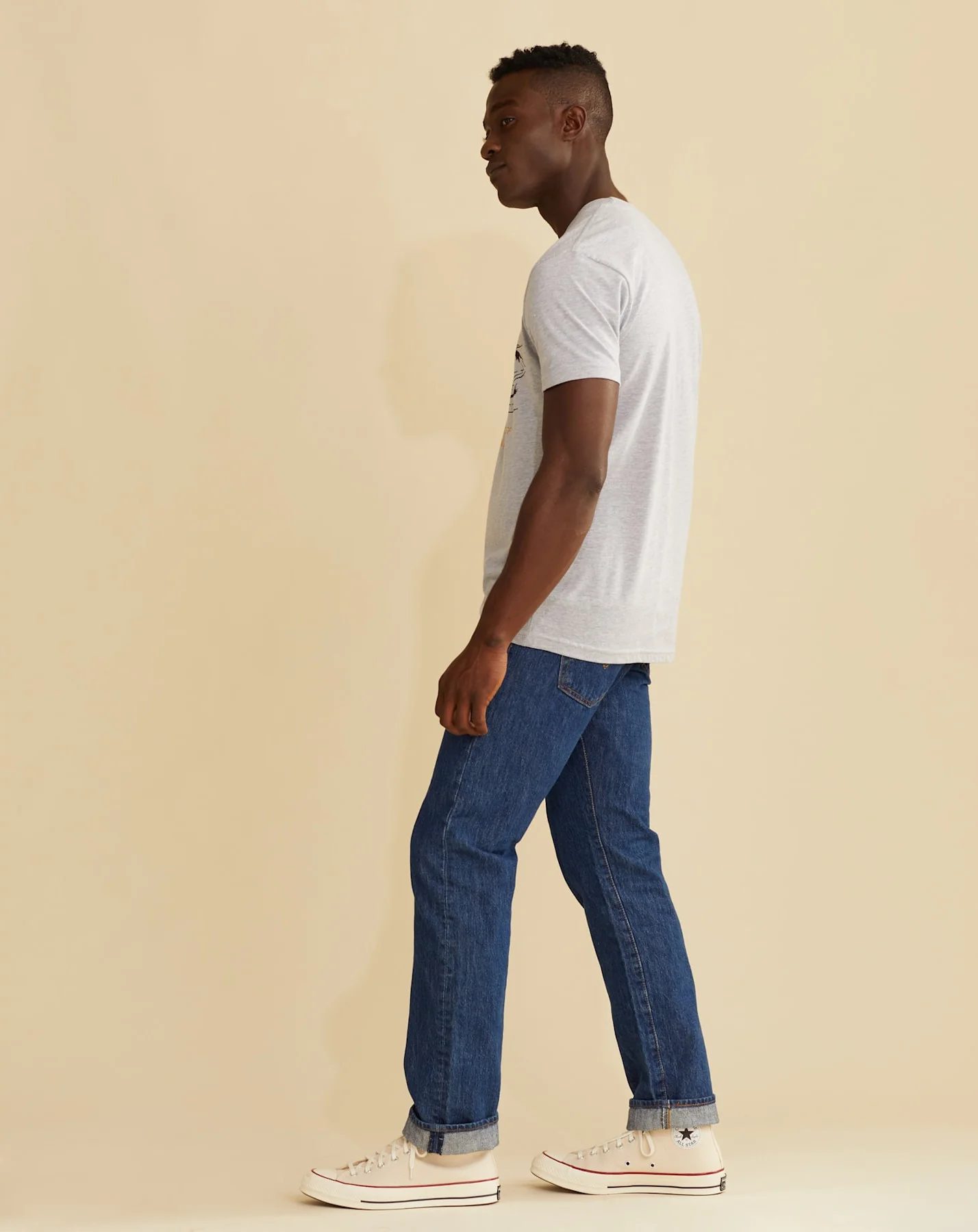 Pendleton Westbound Graphic Tee in Heather Grey/Black - Image 3