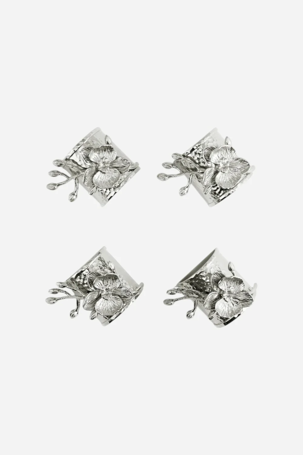 Michael Aram White Orchid Napkin Ring Set - Image 4