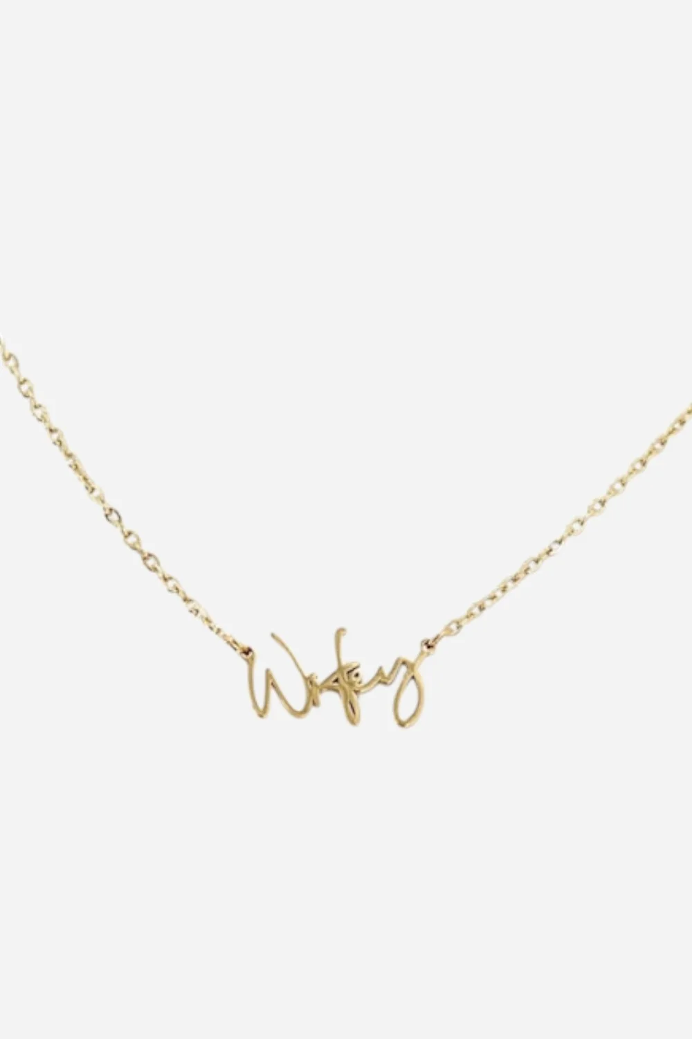 Farrah B Word Of Mouth Necklace - Wifey