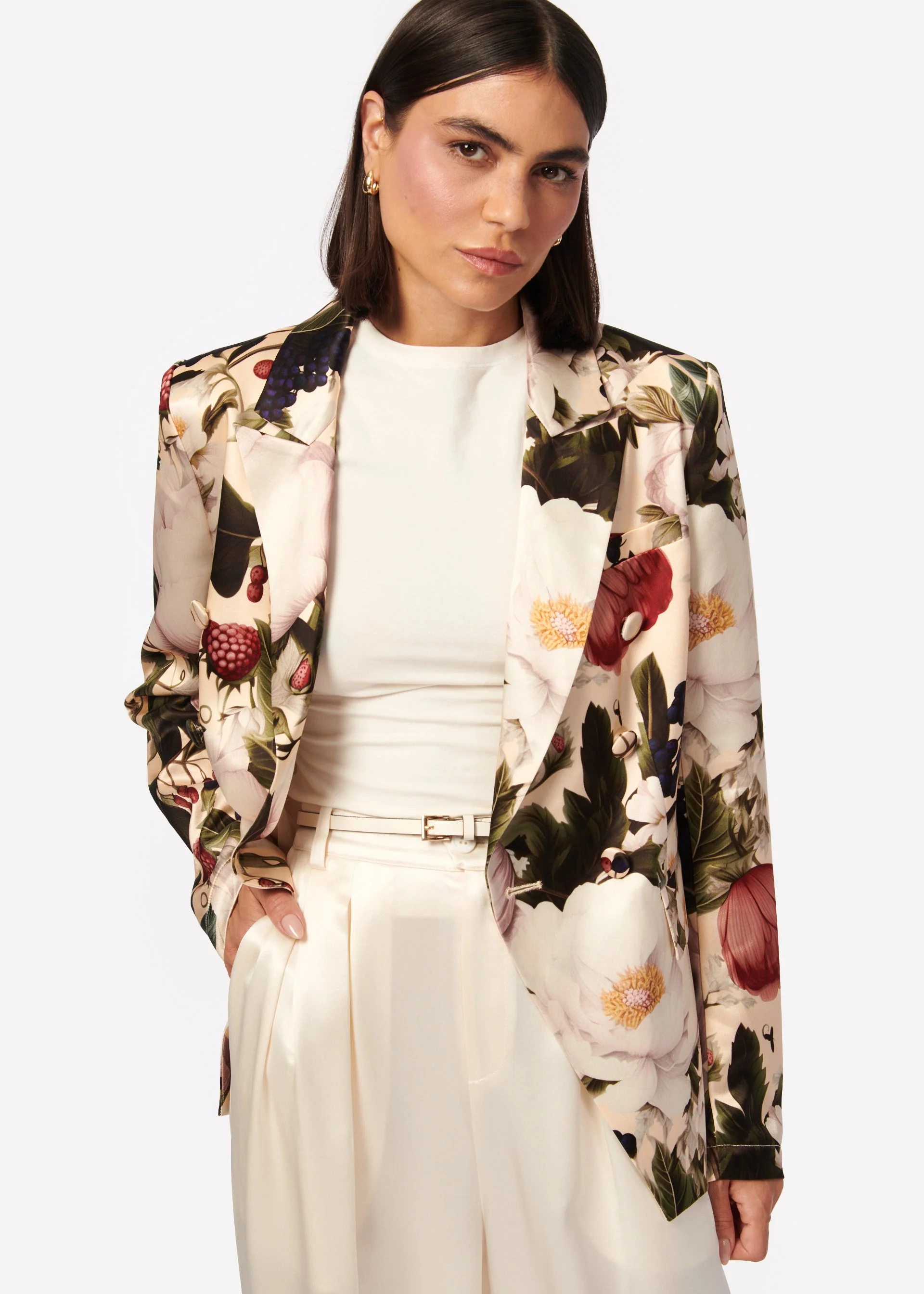 Camy NYC Zana Double Breasted Blazer in English Garden - Image 3