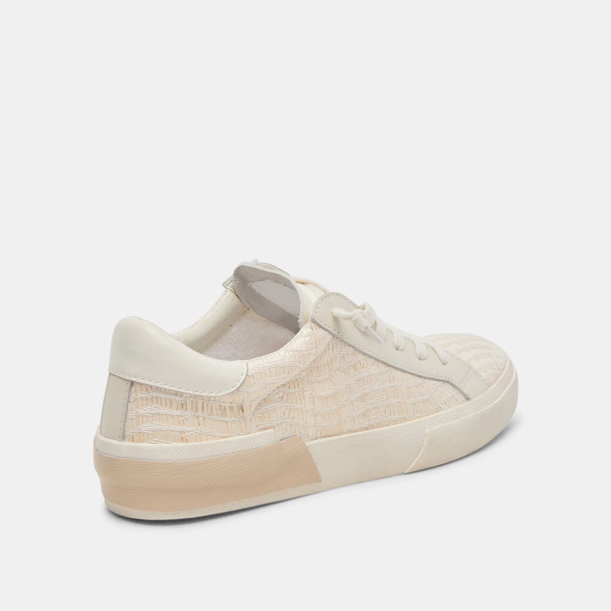 Dolce Vita Zina Sneakers in Bone Raffia - Image 3
